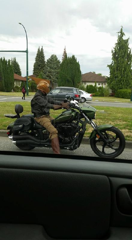 Saw this guy on Cambie St. An Ode To The Rocketeer